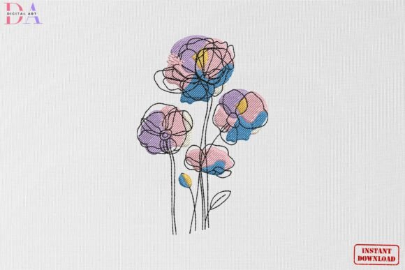 Abstract Pastel Floral Bloom Review