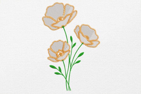 Poppy Flower Embroidery Design Review