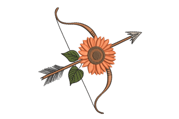 Sunflower Bow Arrow Embroidery Review